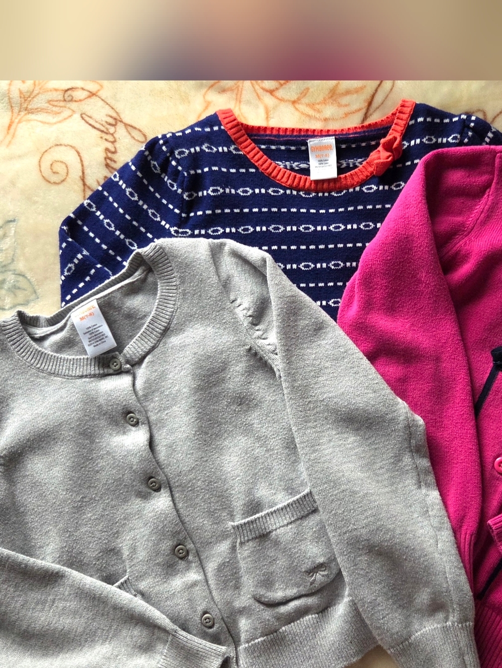 Lot Of 3 Pieces Cardigan & Sweater Gymboree Girls Size 7/8